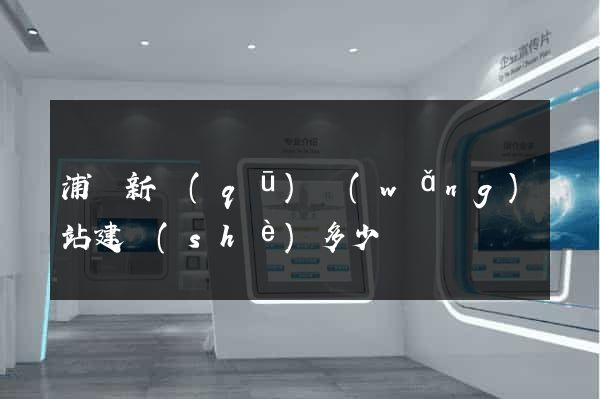 浦東新區(qū)網(wǎng)站建設(shè)多少錢