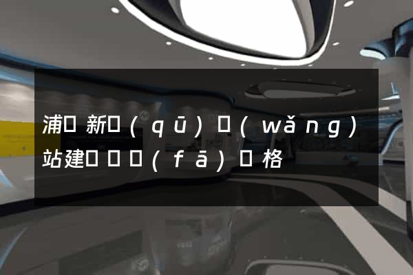 浦東新區(qū)網(wǎng)站建設開發(fā)價格