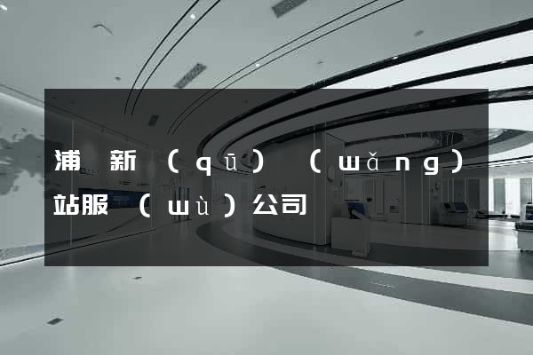 浦東新區(qū)網(wǎng)站服務(wù)公司