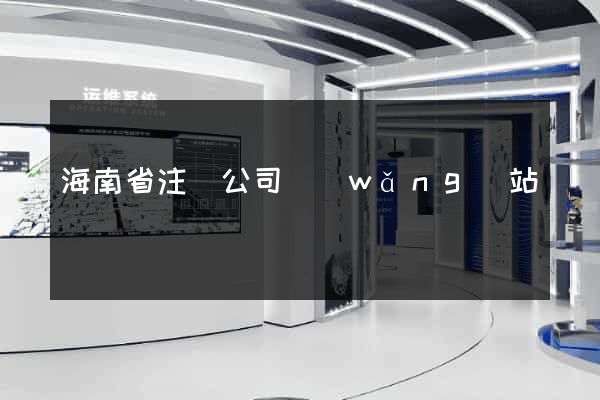 海南省注冊公司網(wǎng)站