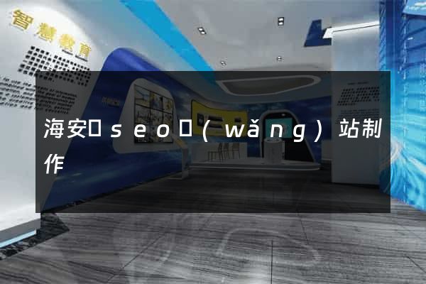 海安縣seo網(wǎng)站制作