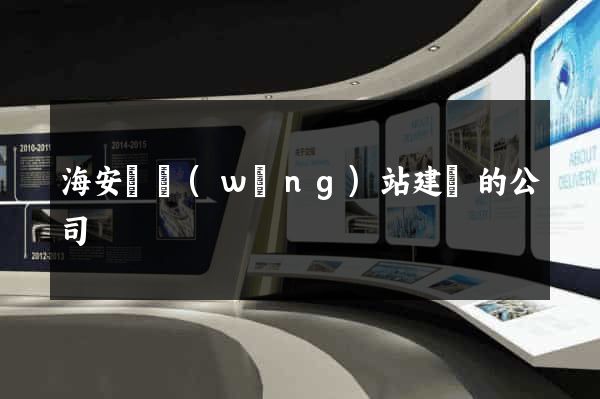 海安縣網(wǎng)站建設的公司