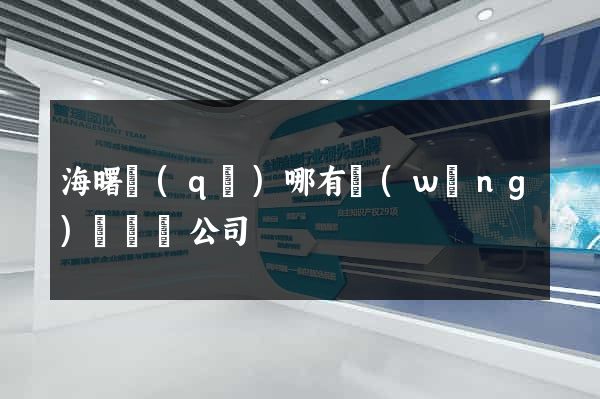海曙區(qū)哪有網(wǎng)頁設計公司