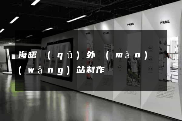 海曙區(qū)外貿(mào)網(wǎng)站制作