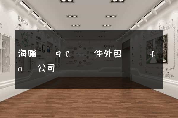 海曙區(qū)軟件外包開發(fā)公司