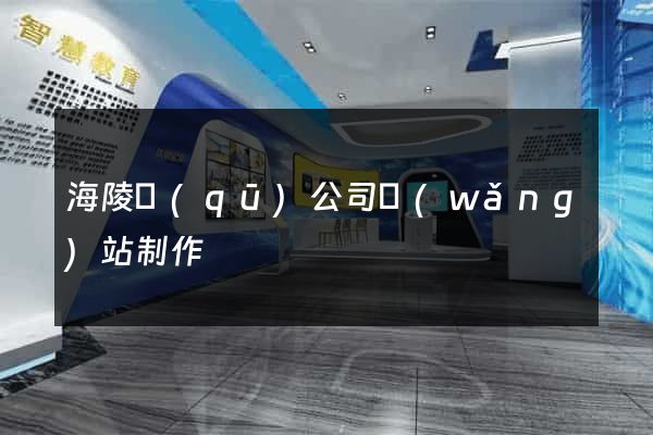 海陵區(qū)公司網(wǎng)站制作