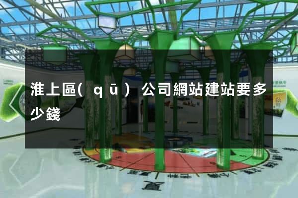 淮上區(qū)公司網站建站要多少錢
