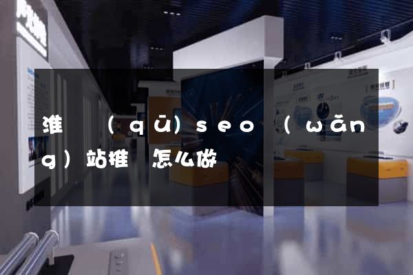 淮陰區(qū)seo網(wǎng)站推廣怎么做