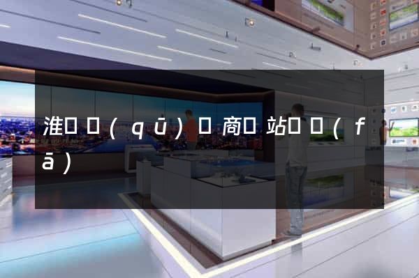 淮陰區(qū)電商網站開發(fā)