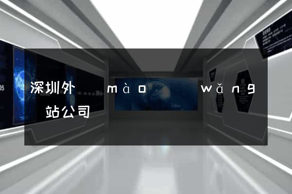深圳外貿(mào)網(wǎng)站公司