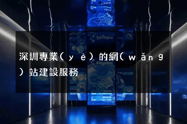 深圳專業(yè)的網(wǎng)站建設服務