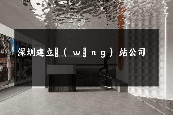 深圳建立網(wǎng)站公司