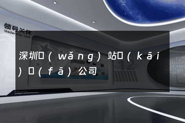 深圳網(wǎng)站開(kāi)發(fā)公司