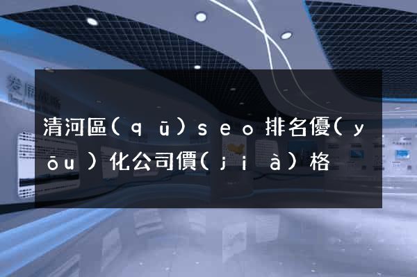 清河區(qū)seo排名優(yōu)化公司價(jià)格