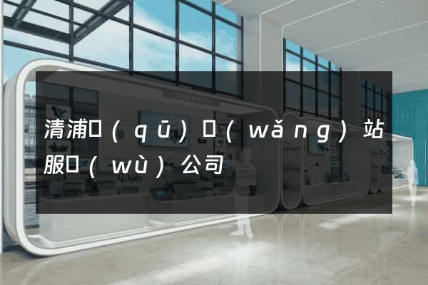 清浦區(qū)網(wǎng)站服務(wù)公司