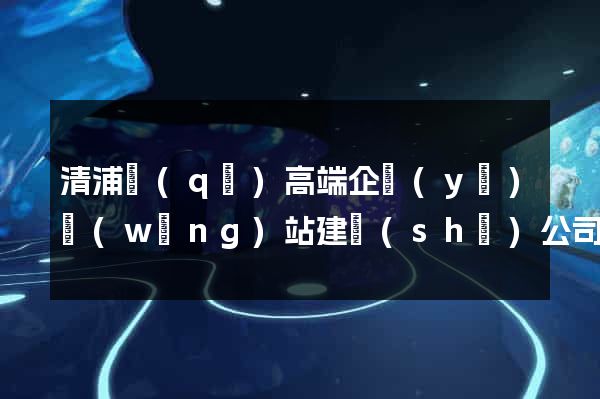 清浦區(qū)高端企業(yè)網(wǎng)站建設(shè)公司