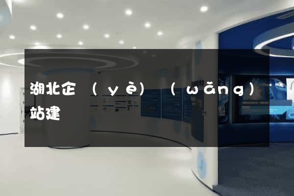 湖北企業(yè)網(wǎng)站建設
