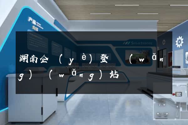 湖南企業(yè)登記網(wǎng)網(wǎng)站