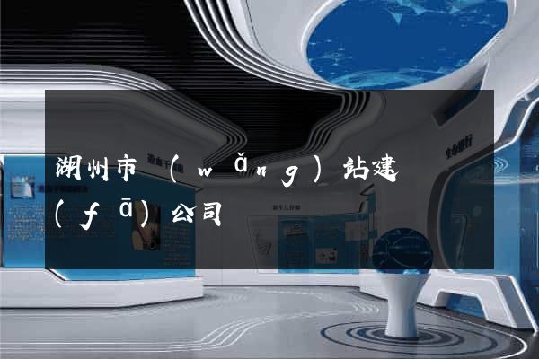 湖州市網(wǎng)站建設開發(fā)公司