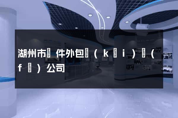 湖州市軟件外包開(kāi)發(fā)公司