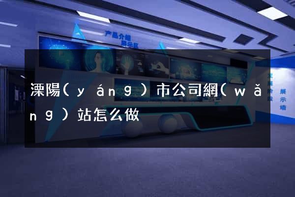 溧陽(yáng)市公司網(wǎng)站怎么做