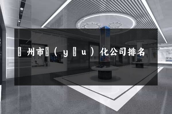 溫州市優(yōu)化公司排名