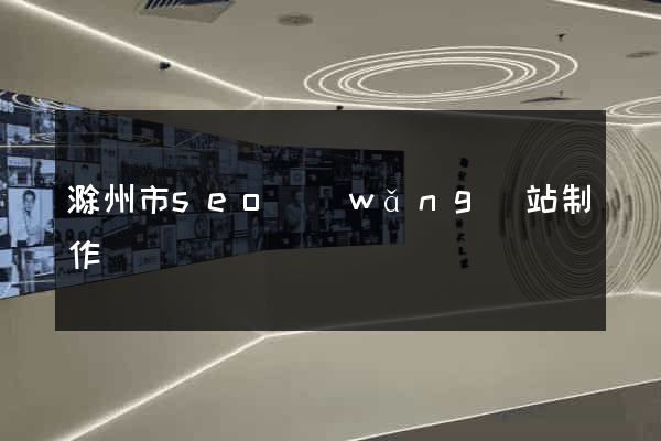滁州市seo網(wǎng)站制作