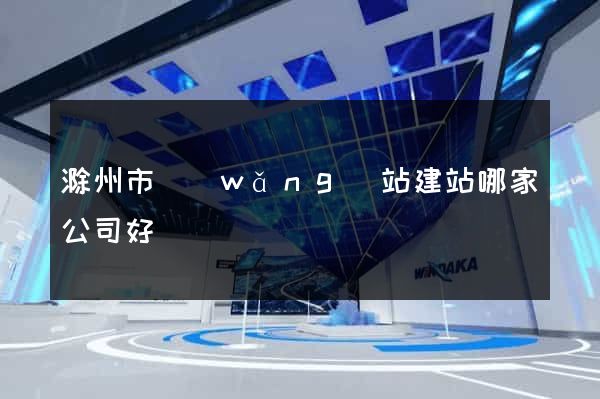 滁州市網(wǎng)站建站哪家公司好