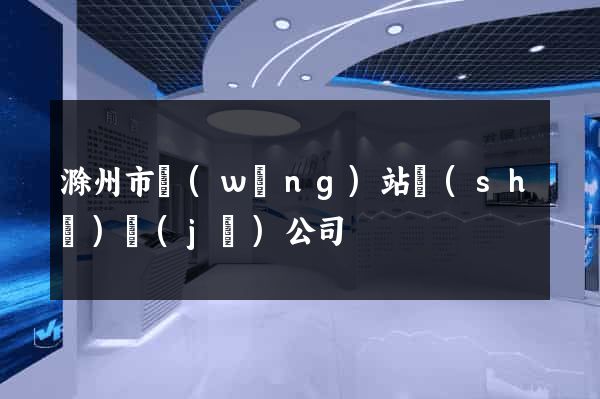 滁州市網(wǎng)站設(shè)計(jì)公司