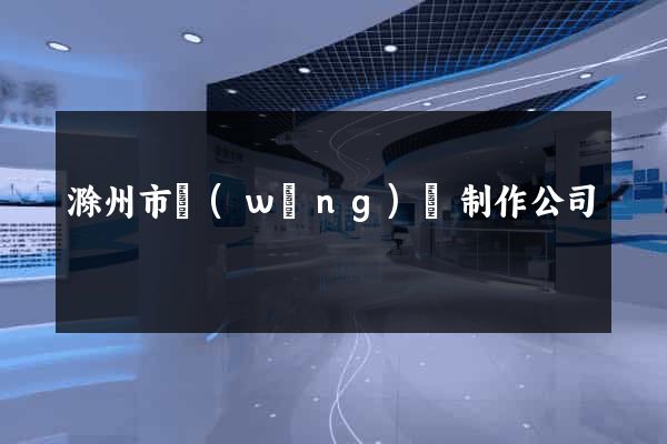 滁州市網(wǎng)頁制作公司