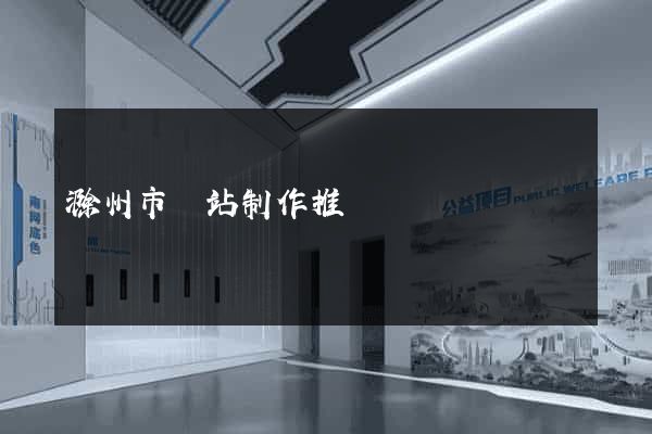 滁州市網站制作推廣