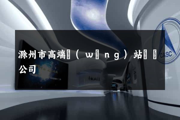 滁州市高端網(wǎng)站設計公司