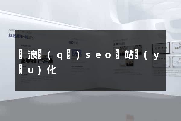 滄浪區(qū)seo網站優(yōu)化