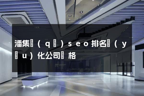 潘集區(qū)seo排名優(yōu)化公司價格