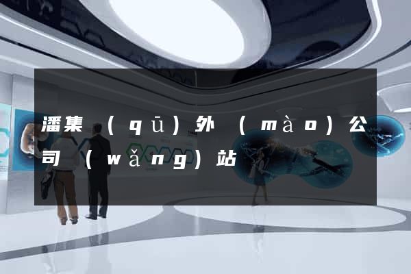潘集區(qū)外貿(mào)公司網(wǎng)站