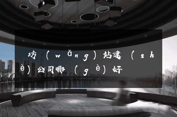 濰坊網(wǎng)站建設(shè)公司哪個(gè)好