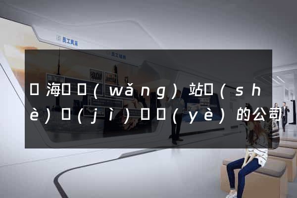 濱?？h網(wǎng)站設(shè)計(jì)專業(yè)的公司