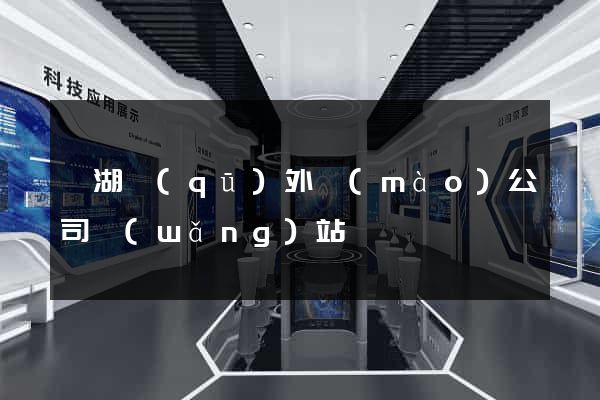 濱湖區(qū)外貿(mào)公司網(wǎng)站