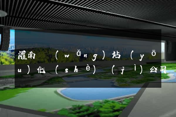 灌南縣網(wǎng)站優(yōu)化設(shè)計(jì)公司