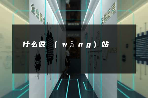 為什么做網(wǎng)站