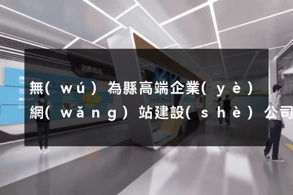 無(wú)為縣高端企業(yè)網(wǎng)站建設(shè)公司