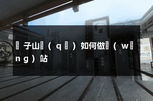 獅子山區(qū)如何做網(wǎng)站