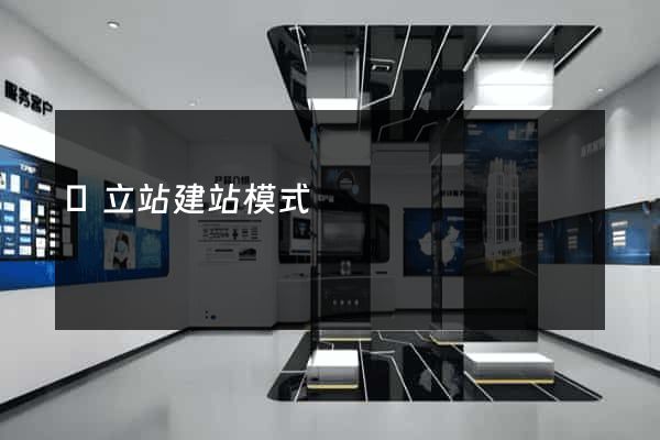 獨立站建站模式