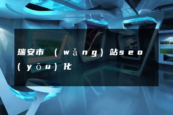 瑞安市網(wǎng)站seo優(yōu)化