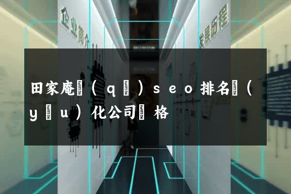 田家庵區(qū)seo排名優(yōu)化公司價格