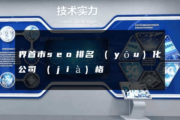 界首市seo排名優(yōu)化公司價(jià)格
