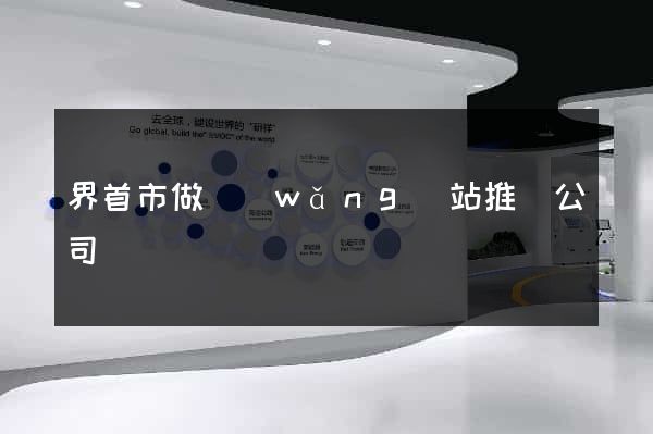 界首市做網(wǎng)站推廣公司
