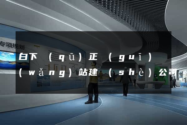 白下區(qū)正規(guī)網(wǎng)站建設(shè)公司