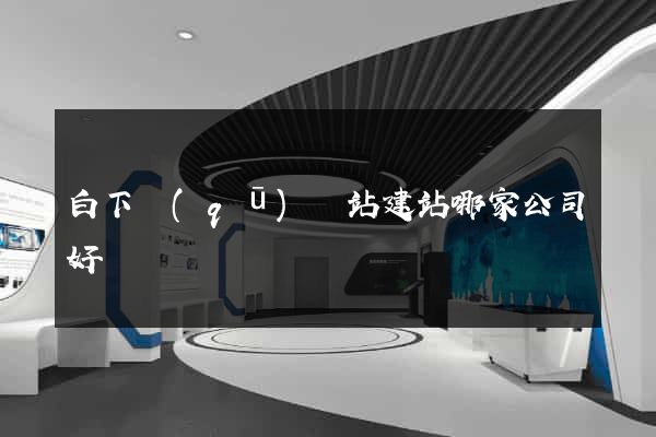 白下區(qū)網站建站哪家公司好
