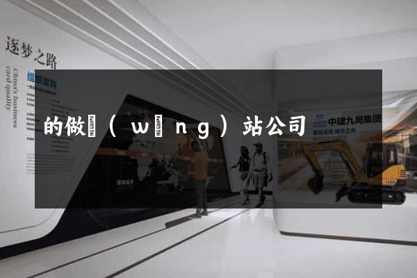 的做網(wǎng)站公司